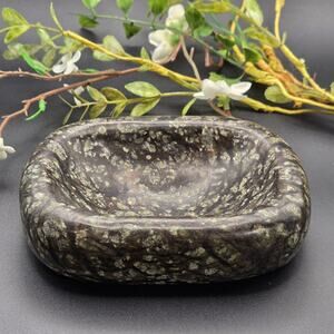 Kambaba Jasper Crocodile Jasper Trinket Dish Jewelry Tray Soap Dish